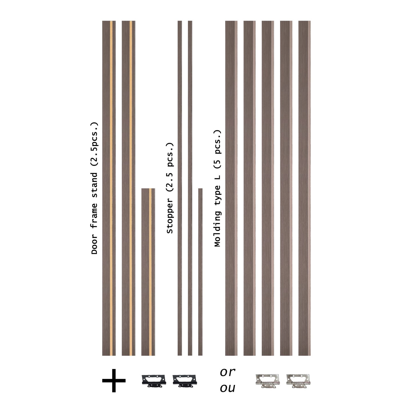 European Adjustable Door Frame XTS - 08 for 2" x 3" wall