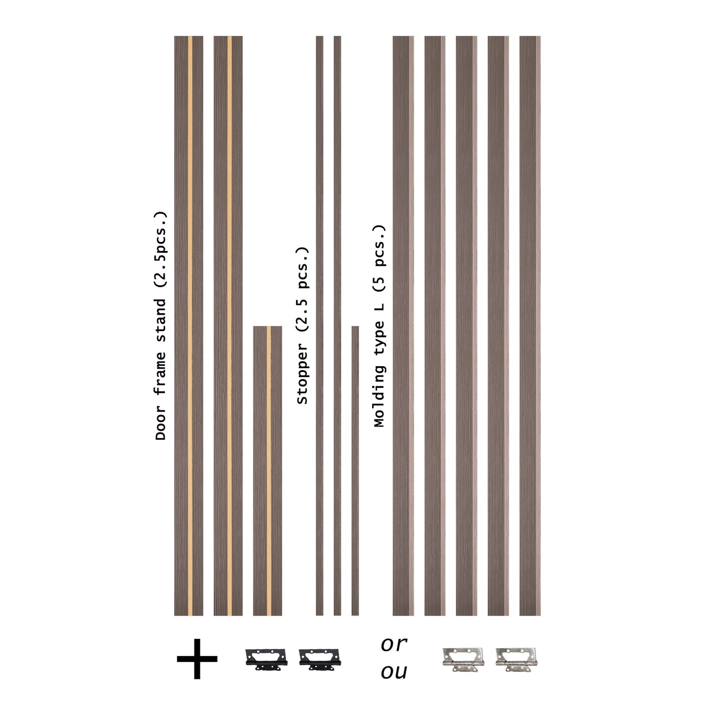 European Adjustable Door Frame XTM - 08 - Single for 2" x 4" wall