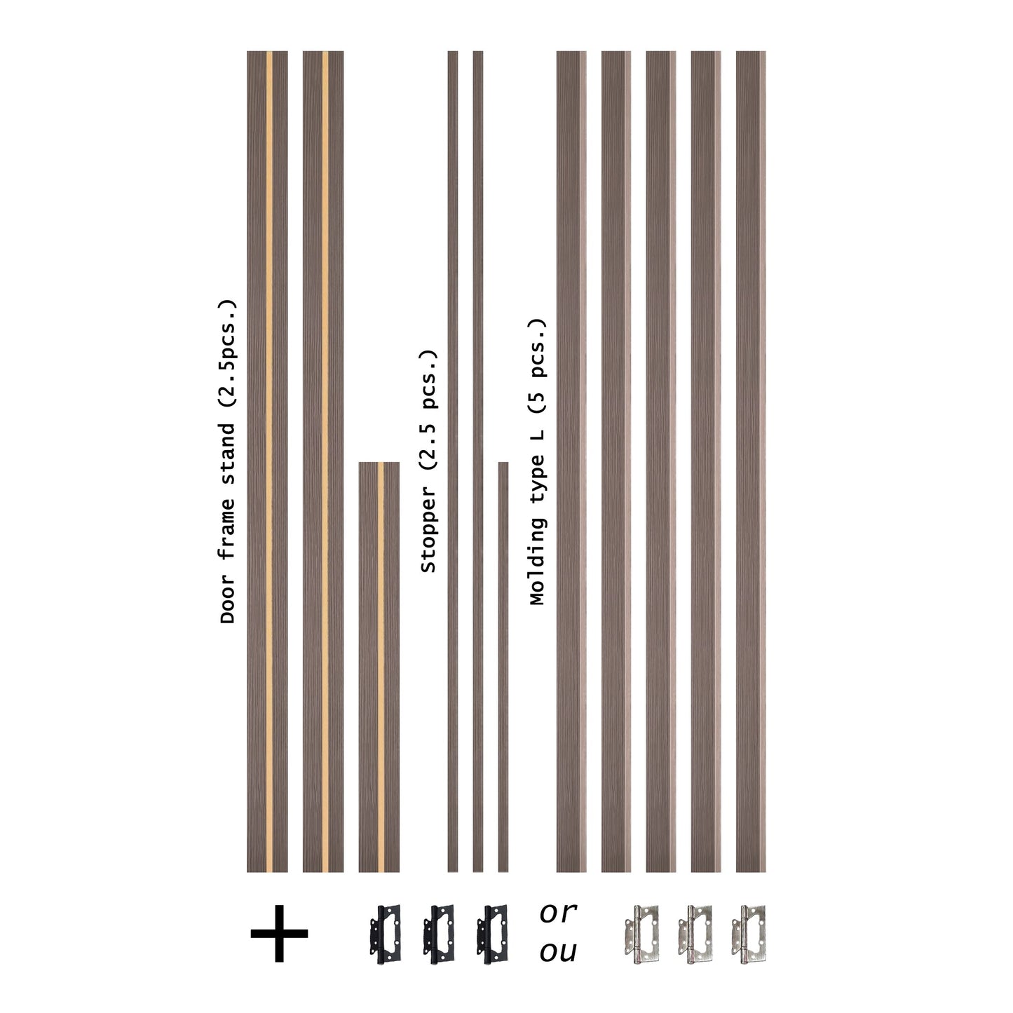European Adjustable Door Frame XTM - 08 - Single for 2" x 4" wall