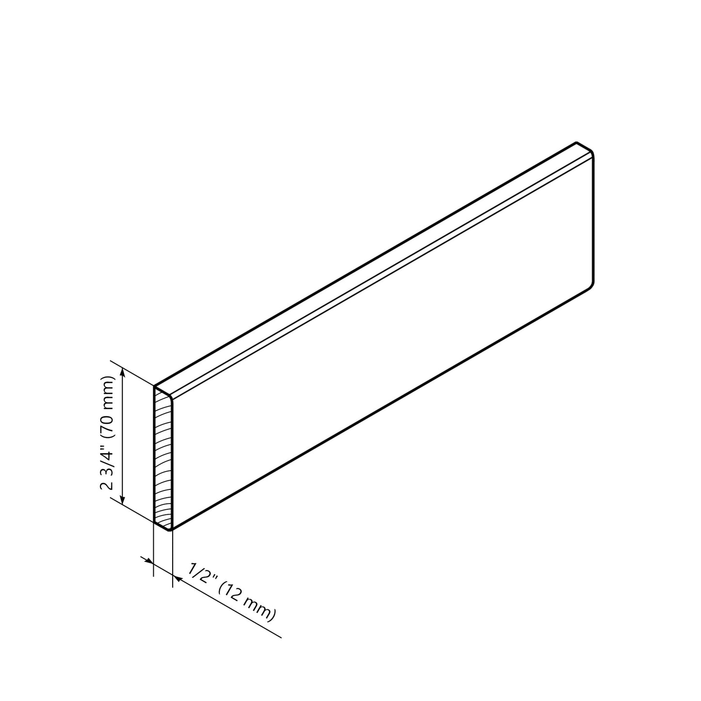 Moulure-Plinthe XMB-01