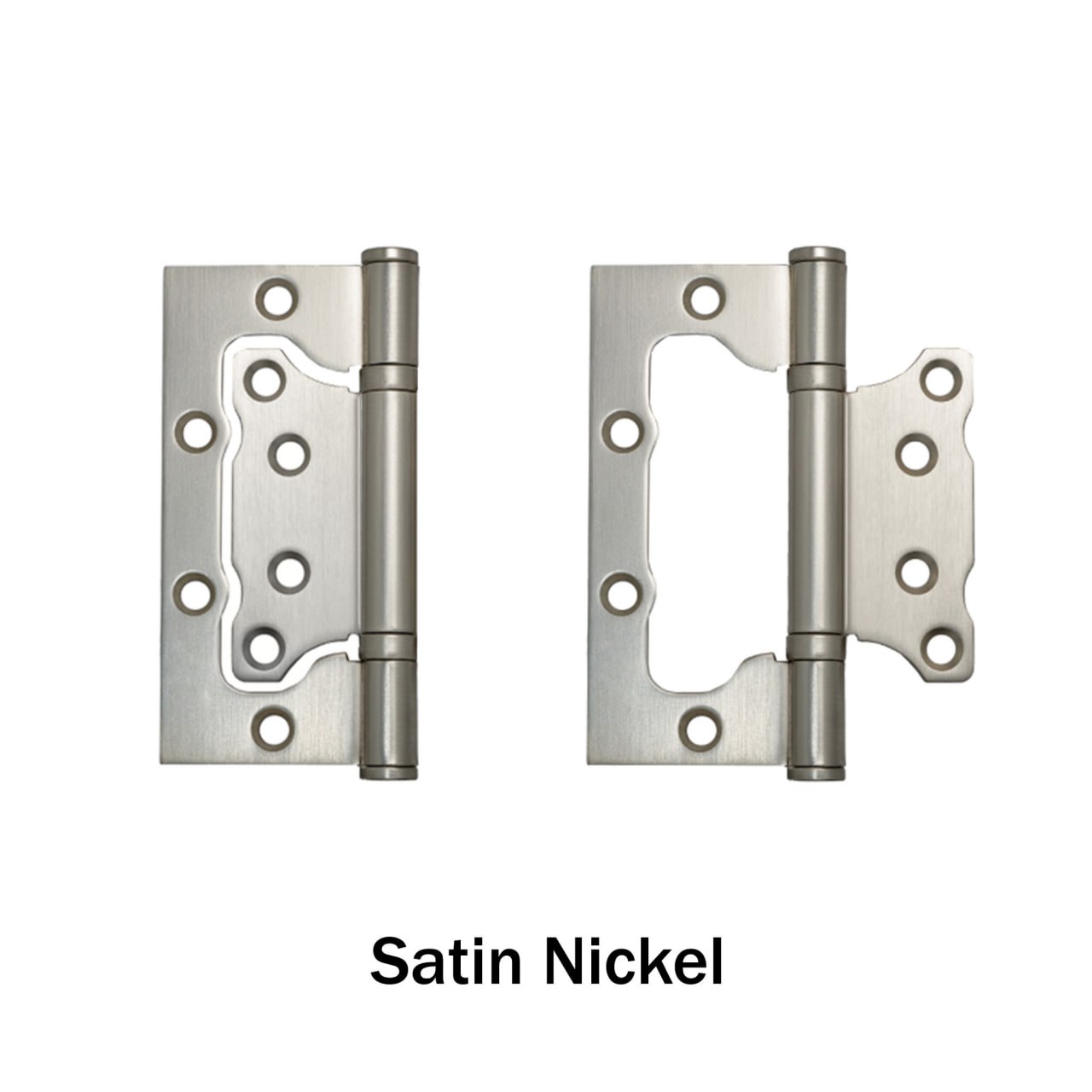 Door hinge "Butterfly" Satin Nickel | Pair