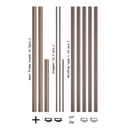 European Adjustable Door Frame XTS - 08 for 2" x 3" wall