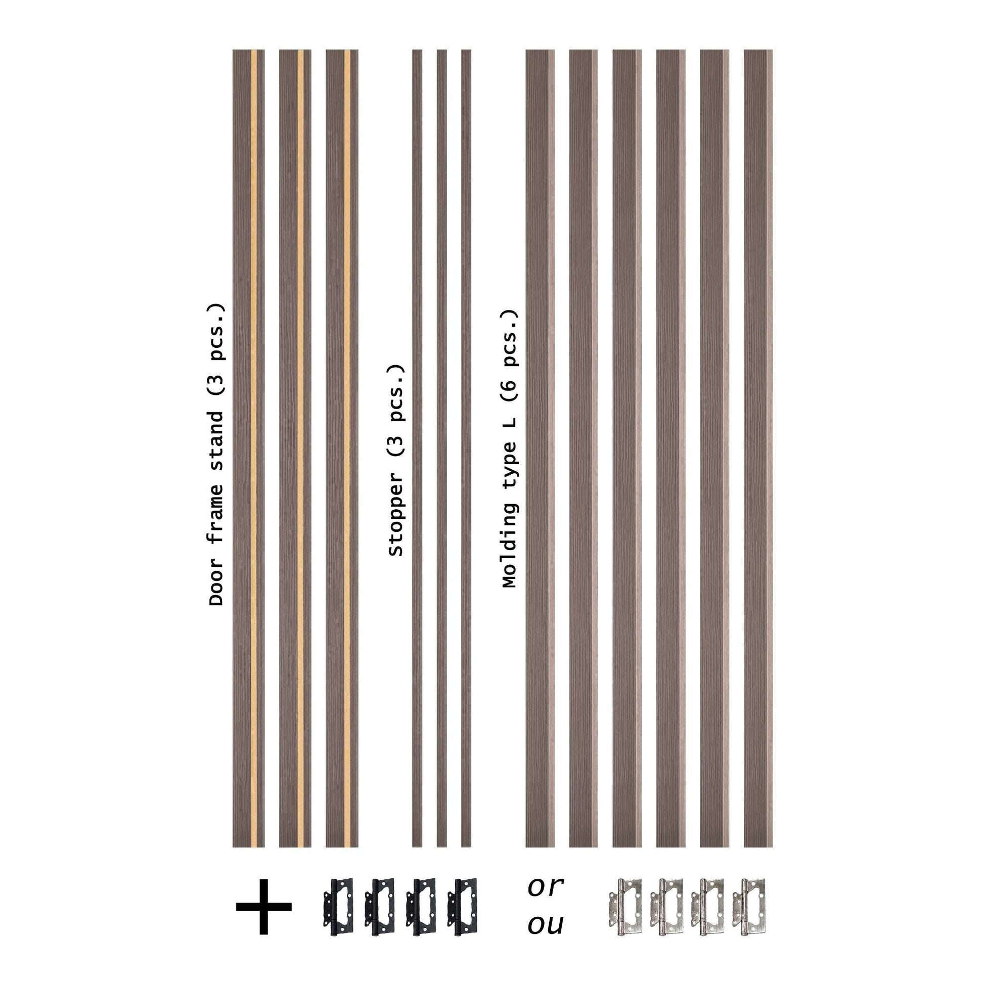 European Adjustable Door Frame XTS - 08 - Double for 2" x 3" wall