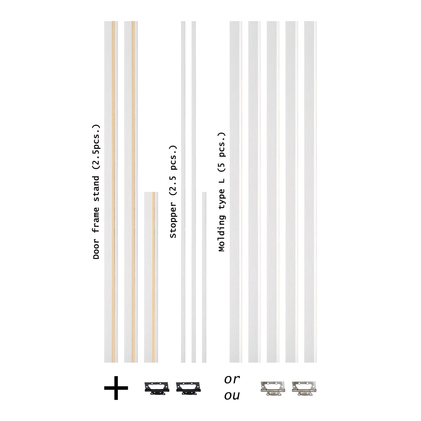 European Adjustable Door Frame XTS - 01 for 2" x 3" wall