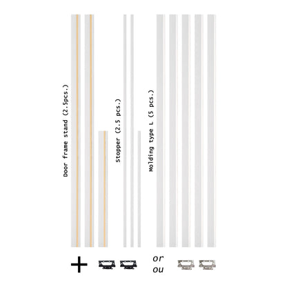 European Adjustable Door Frame XTS - 01 for 2" x 3" wall