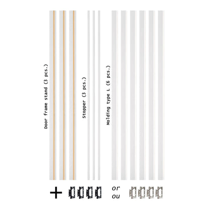 European Adjustable Door Frame XTS - 01 - Double for 2" x 3" wall