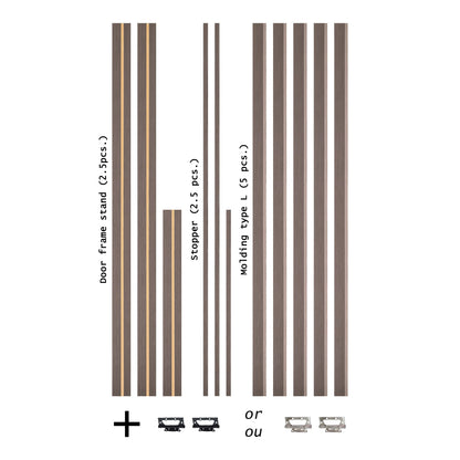 European Adjustable Door Frame XTM - 08 - Single for 2" x 4" wall