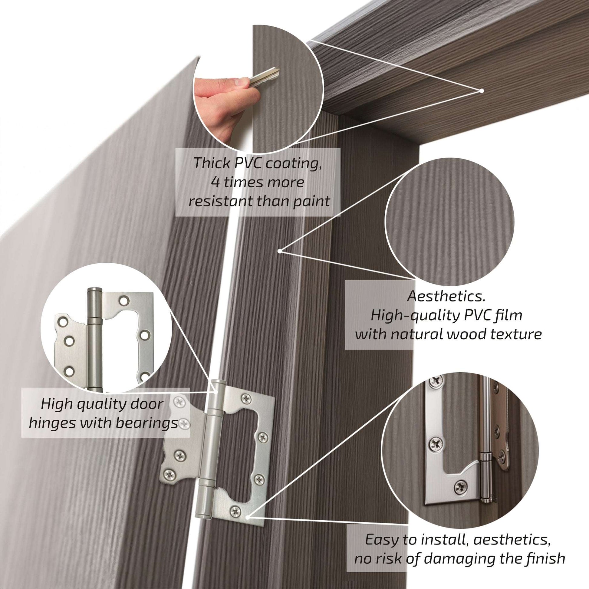 European Adjustable Door Frame XTS - 08 for 2" x 3" wall