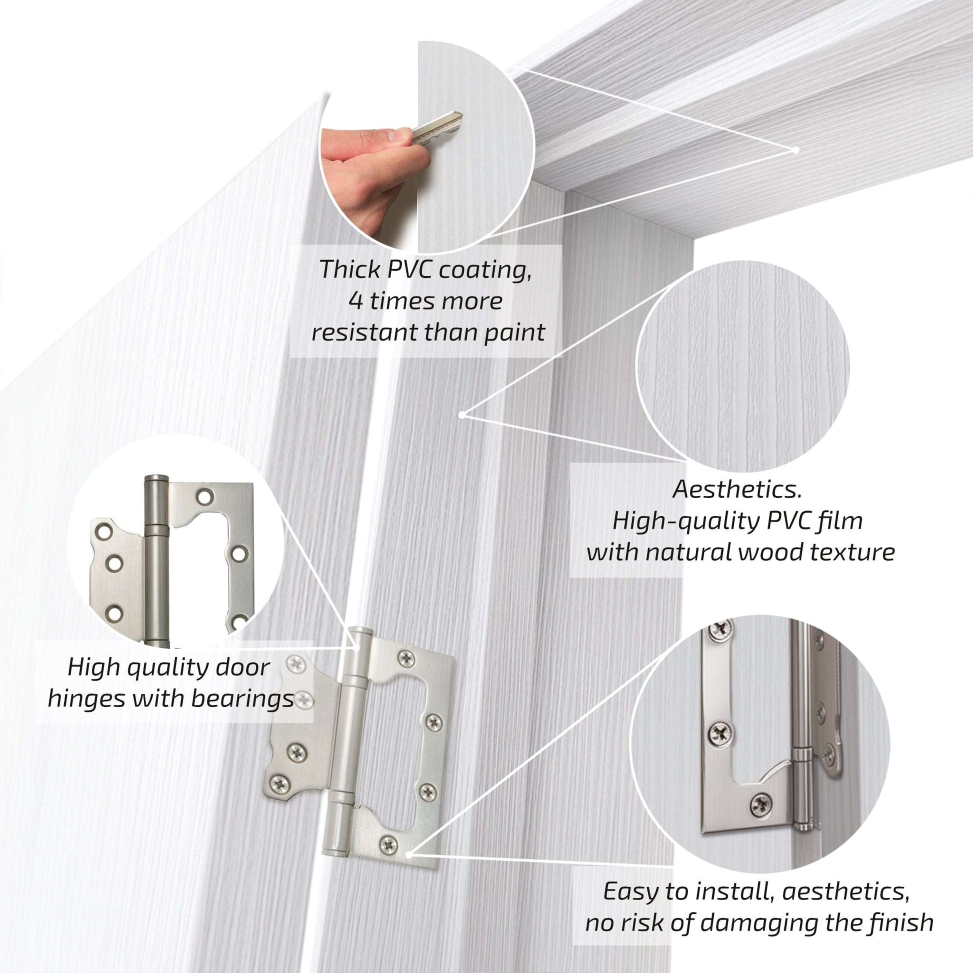 European Adjustable Door Frame XTS - 01 - Double for 2" x 3" wall