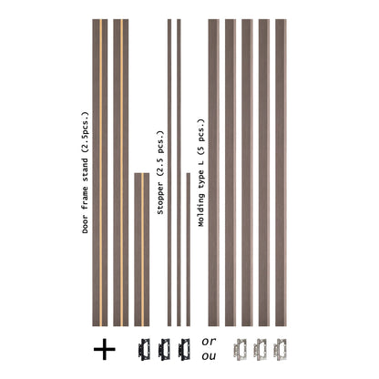 European Adjustable Door Frame XTM - 08 - Single for 2" x 4" wall
